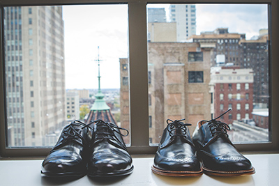 Both Groom's shoes