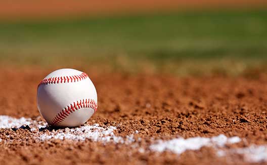 baseball on dirt